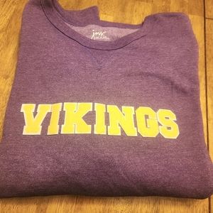 Vikings Plus-Size Sweatshirt with Collegiate Patch Letters
